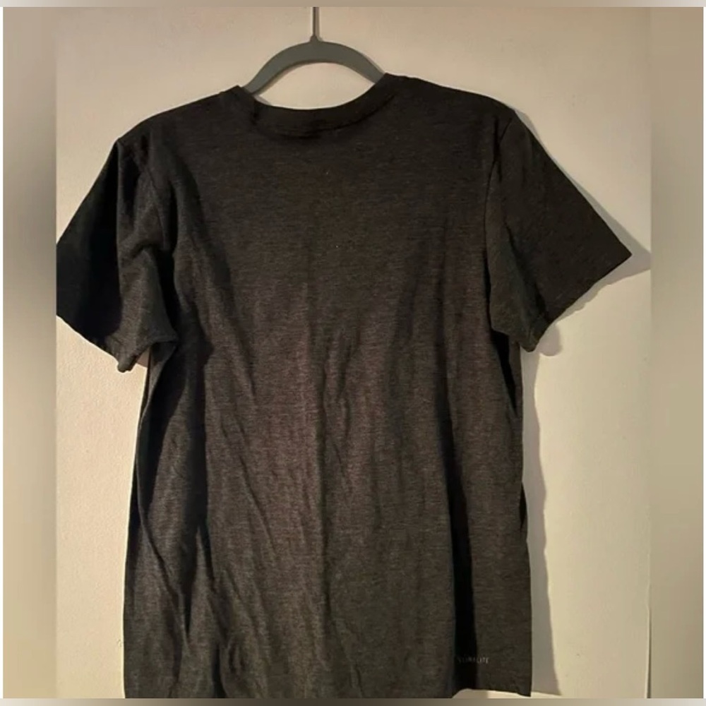Adidas Gray Short Sleeve Tee with Black Logo - Picture 2 of 5